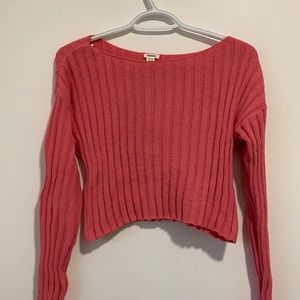 Garage Pink Soft Cropped Sweater